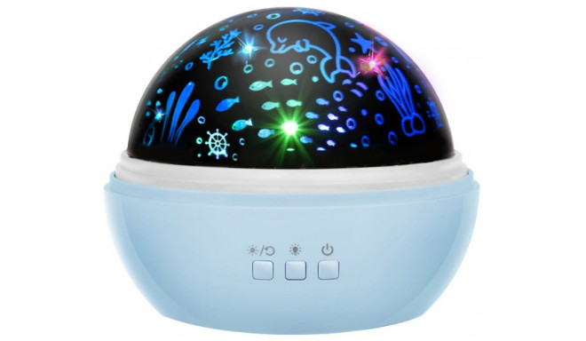 Fusion Night light with projector blue