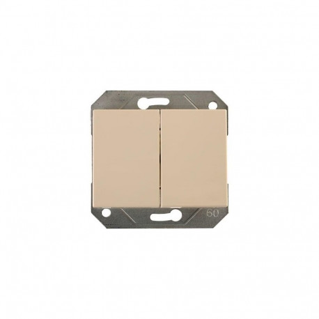 SWITCH VILMA XP 1+1 IP44 WO/F IVORY