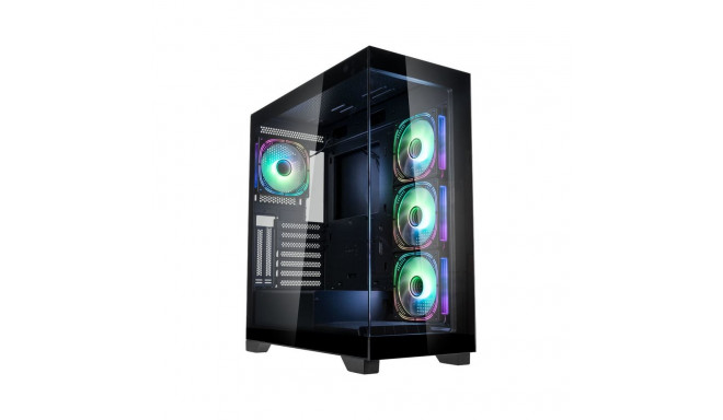 Kolink Unity Peak ARGB Midi-Tower Showcase, Tempered Glass - black