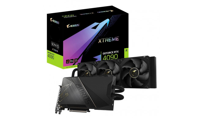 Gigabyte AORUS GeForce RTX 4090 XTREME WATERFORCE 24G NVIDIA 24 GB GDDR6X DLSS 3
