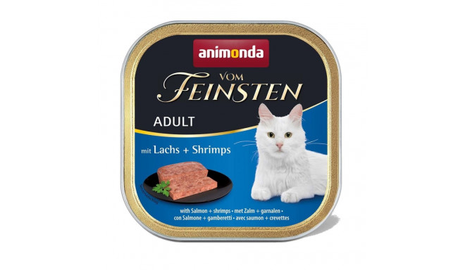 ANIMONDA Vom Feinsten Adult Salmon with shrimp - wet cat food - 100g