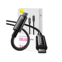 USB-C to USB-C cable Baseus Tungsten Gold 240W 3m (black)
