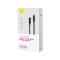USB-C to USB-C cable Baseus Tungsten Gold 240W 3m (black)