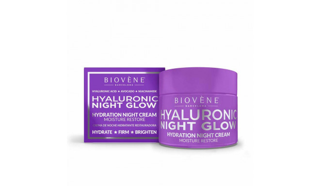 Night Cream Biovène Hyaluronic Night Glow 50 ml