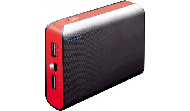 Platinet аккумуляторный банк 6000mAh + фонарик PMPB6BR, красный (открытая упаковка)