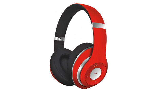 Omega Freestyle kõrvaklapid + mikrofon FH0916, punane (avatud pakend)