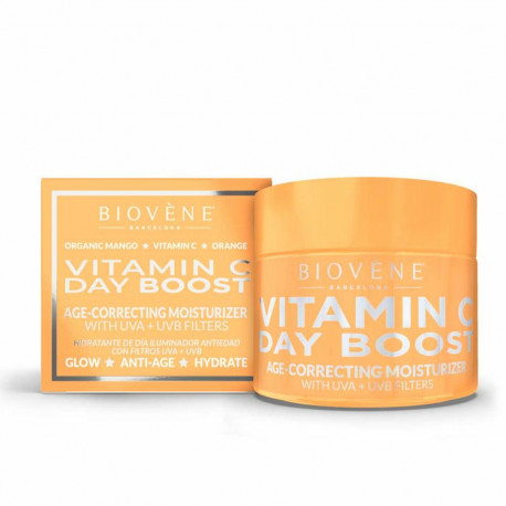 Facial Cream Biovène Vitamin C Day Boost 50 ml Vitamin C Moisturizing