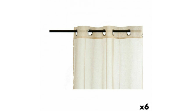 Curtain 140 x 260 cm Beige (6 Units)