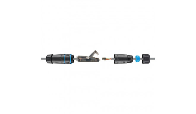 PremiumCord Outdoor (IP68) LAN Cable Connector, CAT 6A UTP, toolless