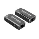 PremiumCord USB-C to USB-C extender via Cat5e/6/6a rezolution 4K@60Hz up to 60m