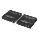 PremiumCord HDMI fiber optic extender 4K@60Hz 4:4:4 up to 40 km, IR, RS232, Audio 3,5mm