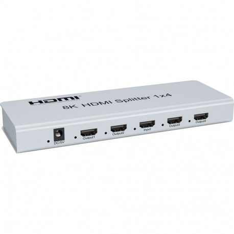 PremiumCord HDMI 2.1 splitter 1-4 Ports, 8K@60Hz, 4K@120Hz, 1080p, HDR