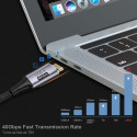 PremiumCord USB4™ Gen 3x2 40Gbps 8K@60Hz 240W Thunderbolt 3 cable 1.2m