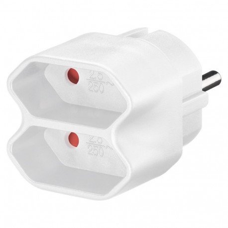 PremiumCord Multiplug 230V white 3x2,5A