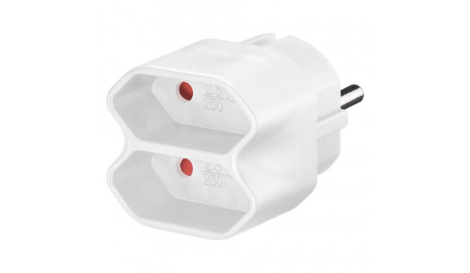 PremiumCord Multiplug 230V white 3x2,5A