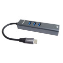 PremiumCord Adapter USB-C to Gigabit 10/100/1000Mbps + 3x USB3.2 connector