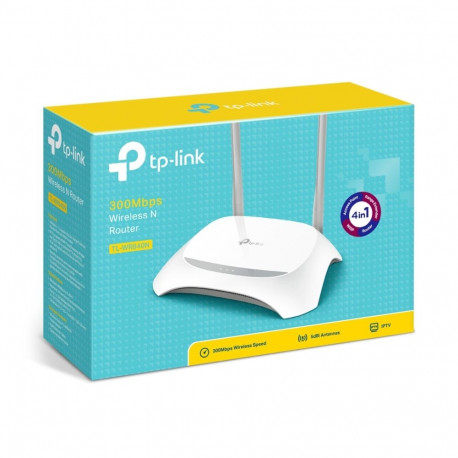TP-LINK TL-WR840N 300MBPS WiFi N Router/AP/Extender/WISP, 5x10/100 RJ45