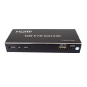 PremiumCord HDMI extender + 2xUSB, 60m, with audio, over cat5e/Cat6