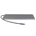 PremiumCord USB-C Full Size MST 4K@60Hz Dock Station with Noteebook Stand