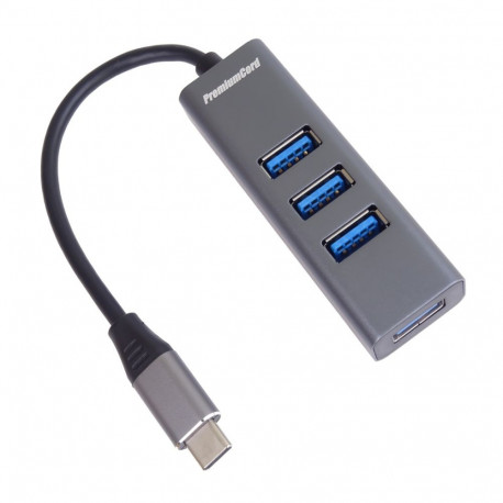 PremiumCord 5G SuperSpeed USB Hub Type C to 4x USB 3.2 Gen 1