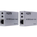 PremiumCord 4K HDMI extender 100m, over Cat5e/Cat6, Irda and Audio outputs