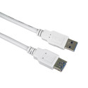 PremiumCord Extension Cable USB 3.0 Super-speed 5Gbps  A-A, MF, 9pins, 5m white