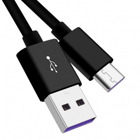 PremiumCord Cable USB-C/M - USB 2.0 A/M, Super fast charging 5A, black, 2m