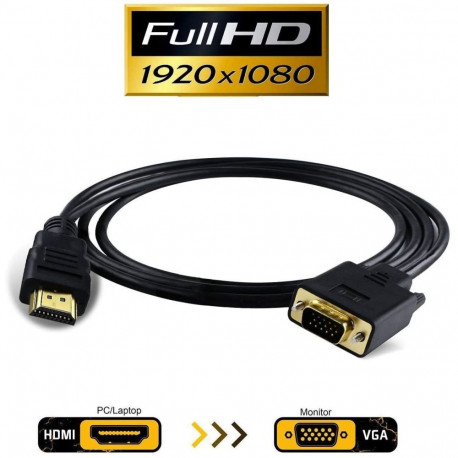 PremiumCord Cable with HDMI to VGA converter, cable length 2m