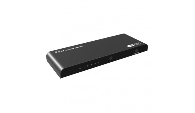 PremiumCord 4Kx2K@60Hz HDMI switch 5:1 HDR. RS232 with remote control and power adapter