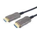 PremiumCord Ultra High Speed HDMI 2.1 Optical Fiber AOC Cable 8K@60Hz, 15m gold