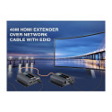 PremiumCord HDMI extender 50m , over one LAN cable Cat6/6a/7, EDID switch