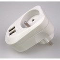 PremiumCord USB dual USB charger 230V 2xUSB 5V output max. amperage:3,4A