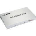 PremiumCord HDMI matrix switch 4:4 , resolution 4Kx2K