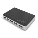 DIGITUS USB 2.0 10-Port Hub with power 5V/4A black