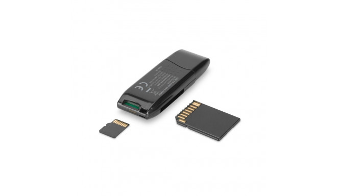 DIGITUS Card Reader USB 2.0 Stick for SDHC, MMC, MS and TransFlash cards