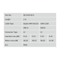 DIGITUS Fiber Optic Patch Cord, LC/LC Multimode 50/125 µ, OM5, Duplex, 2m