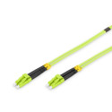 DIGITUS Fiber Optic Patch Cord, LC/LC Multimode 50/125 µ, OM5, Duplex, 1m