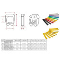 goobay Cable marker clips for cable diameters up to 6 mm - letters A,B,C