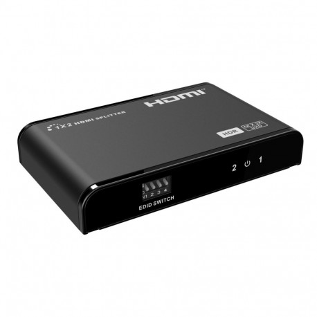 PremiumCord HDMI 2.0 splitter 1-2 ports, 4K/60Hz, FULL HD, 3D, HDR, EDID management, downscaler