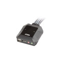 ATEN 2-port DisplayPort KVM with remote selector, audio