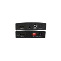 PremiumCord HDMI2.0 Repeater+Audio extractor, support 4Kx2K@60Hz, stereo jack, Toslink, RCA