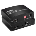 PremiumCord HDMI2.0 Repeater+Audio extractor, support 4Kx2K@60Hz, stereo jack, Toslink, RCA