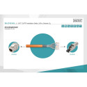 DIGITUS CAT 7, orange 100m ring, Twisted Pair PiMF Installation CableS/FTP, AWG 23/1, LSZH, 1000MHz