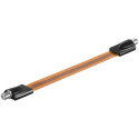 SAT window feed-through, extremely flat (0.3mm) F jack - F jack