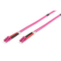 DIGITUS Fiber Optic Patch Cord, LC/LC Multimode 50/125 µ, OM4, Duplex, 5m