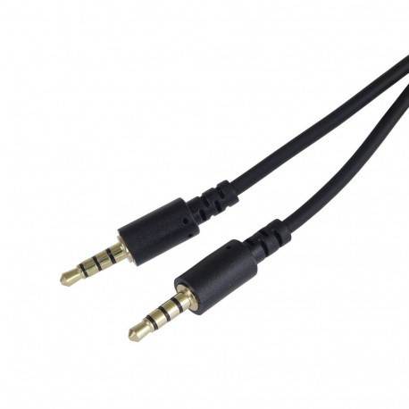 PremiumCord Cable StereoJack 3.5mm 4-pin M/M 0,5m for Apple iPhone, iPad, iPod