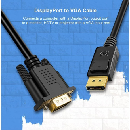 PremiumCord Adapter DisplayPort to VGA 3m cable  M/M