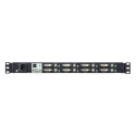 ATEN 8-port KVM USB,  DVI, OSD,Single Rail rack, 17.3" FHD LCD, touchpad, keyboard