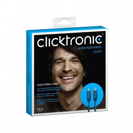 ClickTronic HQ OFC 1xCINCH - 1xCINCH connection cable, M/M, 3m