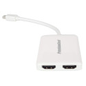 PremiumCord MST adapter mini DisplayPort 1.2 - 2x HDMI splitter support 3D 4K*2K@60Hz